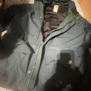 Carhartt Men's Dark Teal Raincoat